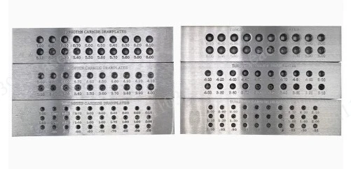 Four Rows of Round 0.26-4 Wire Drawing Board Gold and Silver Round