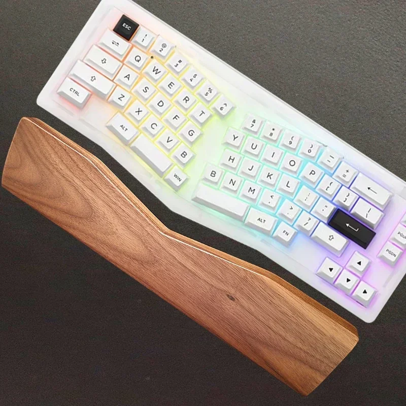 Leobog Alice A75 Keyboard Support Wrist Pad ABM 066 Alice 80 Walnut Wood Palm Stand Adapter Keyboard Gaming Office Accessories