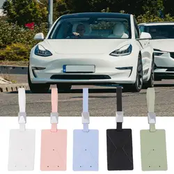 Per Tesla Model 3 / Y Cover per chiave Custodia protettiva per chiave in silicone Portachiavi porta carte anti-smarrimento per accessori Tesla