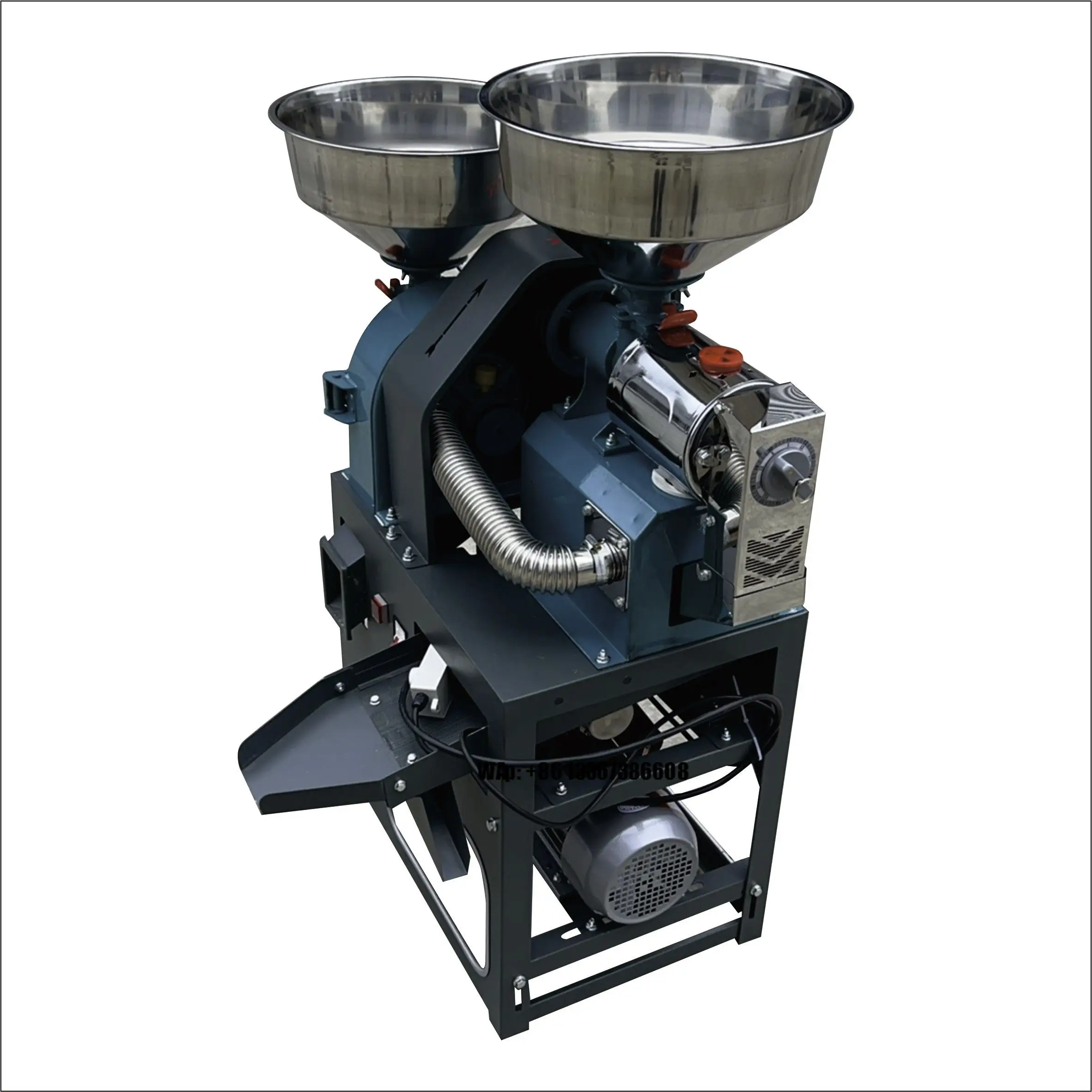 

High Efficiency Fine Bran Rice Flour Processing Machine New Home Use Combined Powder Crusher Rice Processing Equipment Bearing