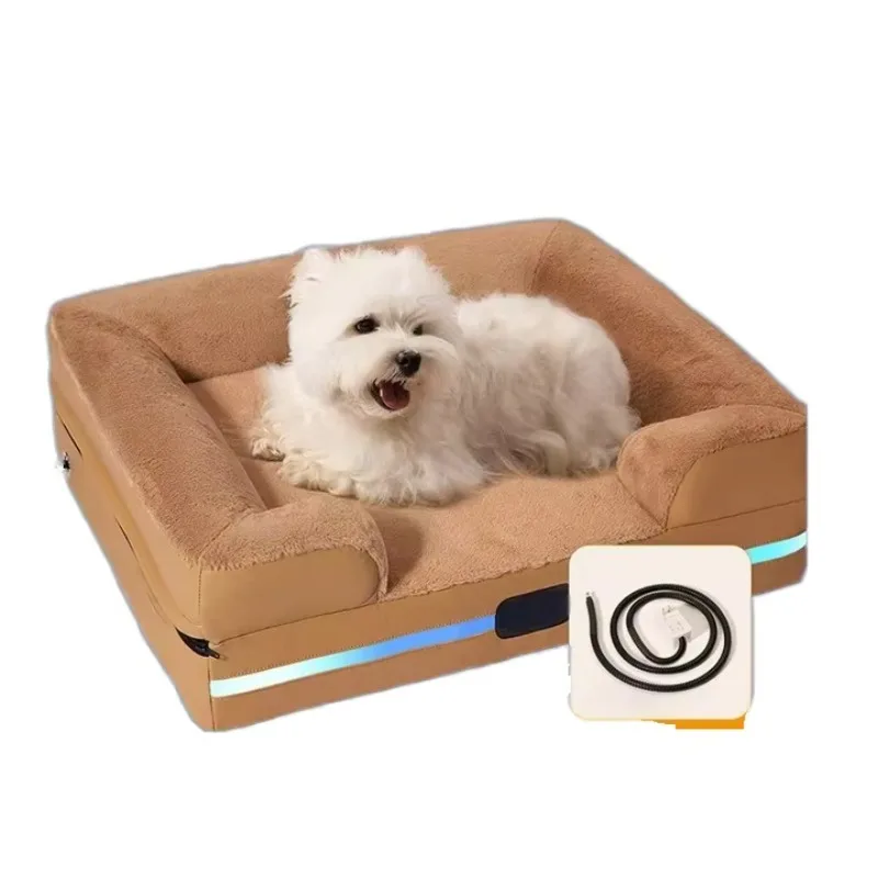 Small Pets Smart Pet Bed Removable Indoor Dog House with AI Health Monitoring Features Smartphone App Connection
