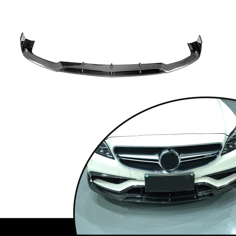 

Fit For Benz W218 CLS63 AMG 15-17 Carbon Fiber Front Bumper Lip Spoiler Mesh Vent