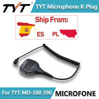 TYT Microphone K Plug for TYT MD-UV380 MD-UV390 TH-UV8000D Baofeng UV-5R UV-82 Two Way Radio