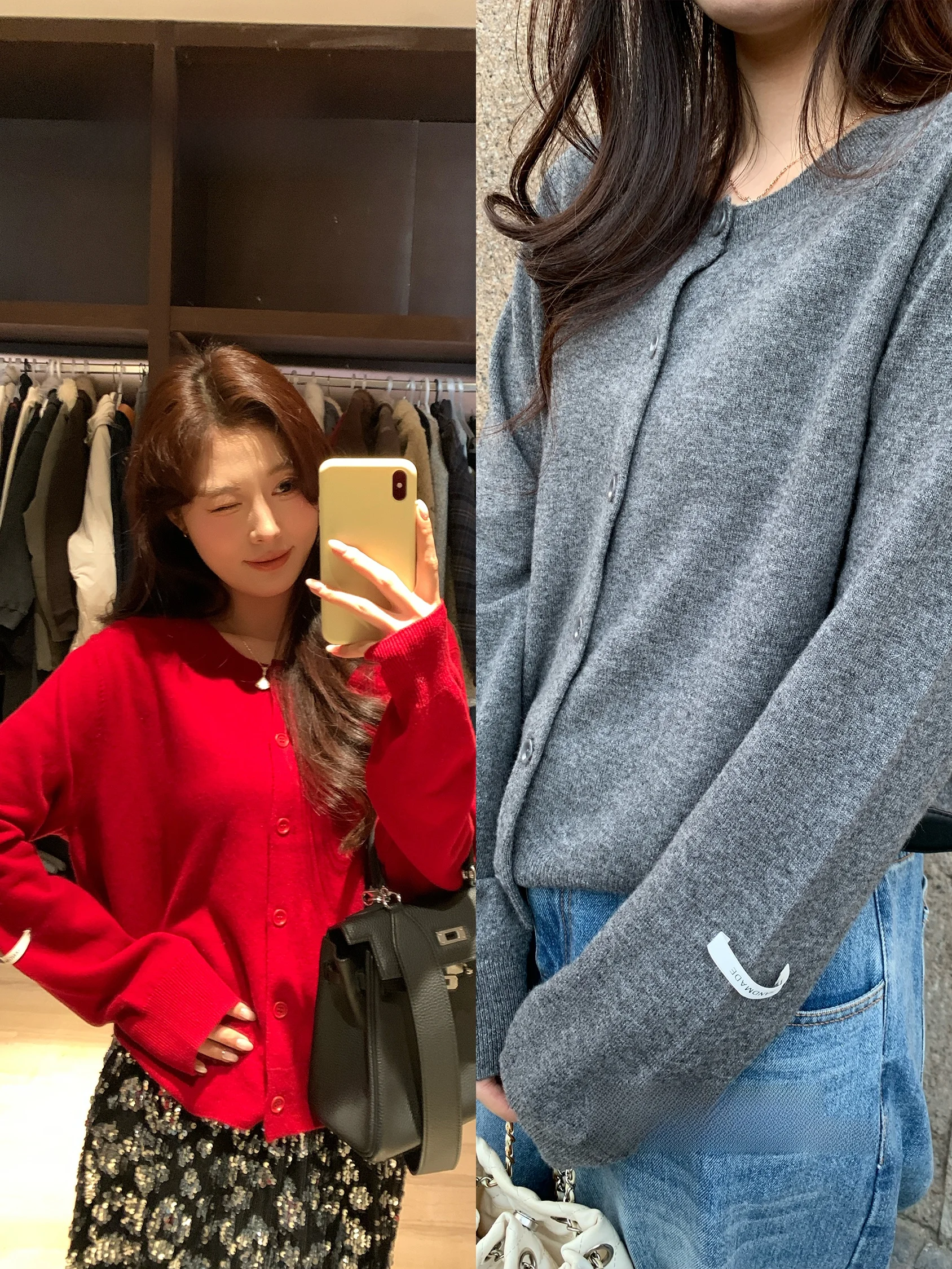 

Вязаный кардиган ручной работы из шерсти NAZ, большой размер, круглый вырез, повседневный, удобный, для женщин, зимний, модный топ