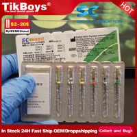 6 unids/caja archivo Dental SOCO SC archivo endodóntico cónico de conducto radicular 25mm archivo rotatorio activado por calor materiales flexibles para dentista COXO