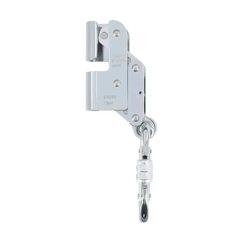 High Altitude Safety Rope Wire Cable Grab with Self-Locking Fall Arrest Rope Catcher