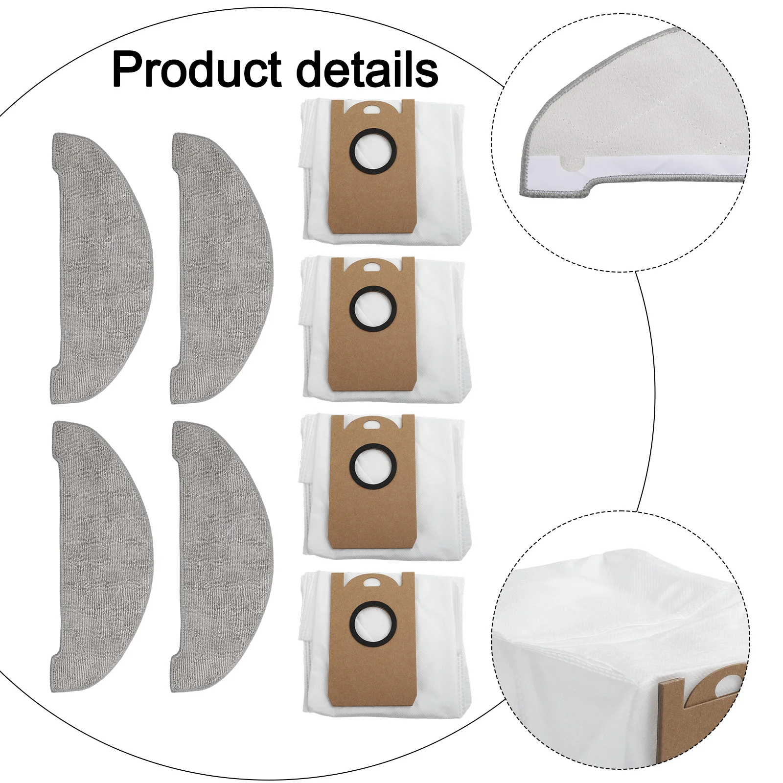 ل Vexilar W11/W7 جهاز آلي لتنظيف الأتربة استبدال ممسحة القماش أكياس الغبار عدة اكسسوارات الأجهزة المنزلية