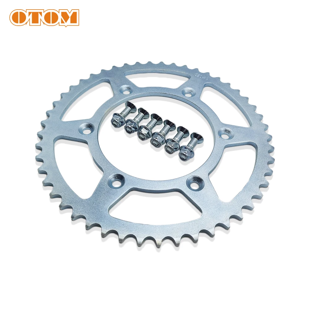 OTOM Motorcycle Chain 41T 45T 46T 47T 49T 52T Rear Steel Chain Sprocket For KTM EXC EXCF SXF XCW SMR LC4 125 250 350 450 525 690