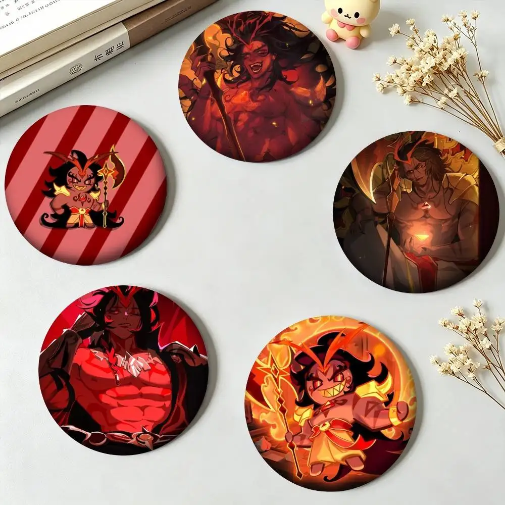 B-Burning Spice Cookie Fiery Beast Cookie Run Kingdom Game  25mm 32mm 44mm 58mm 75mm Brooches Badges Pins for Accessories Gift