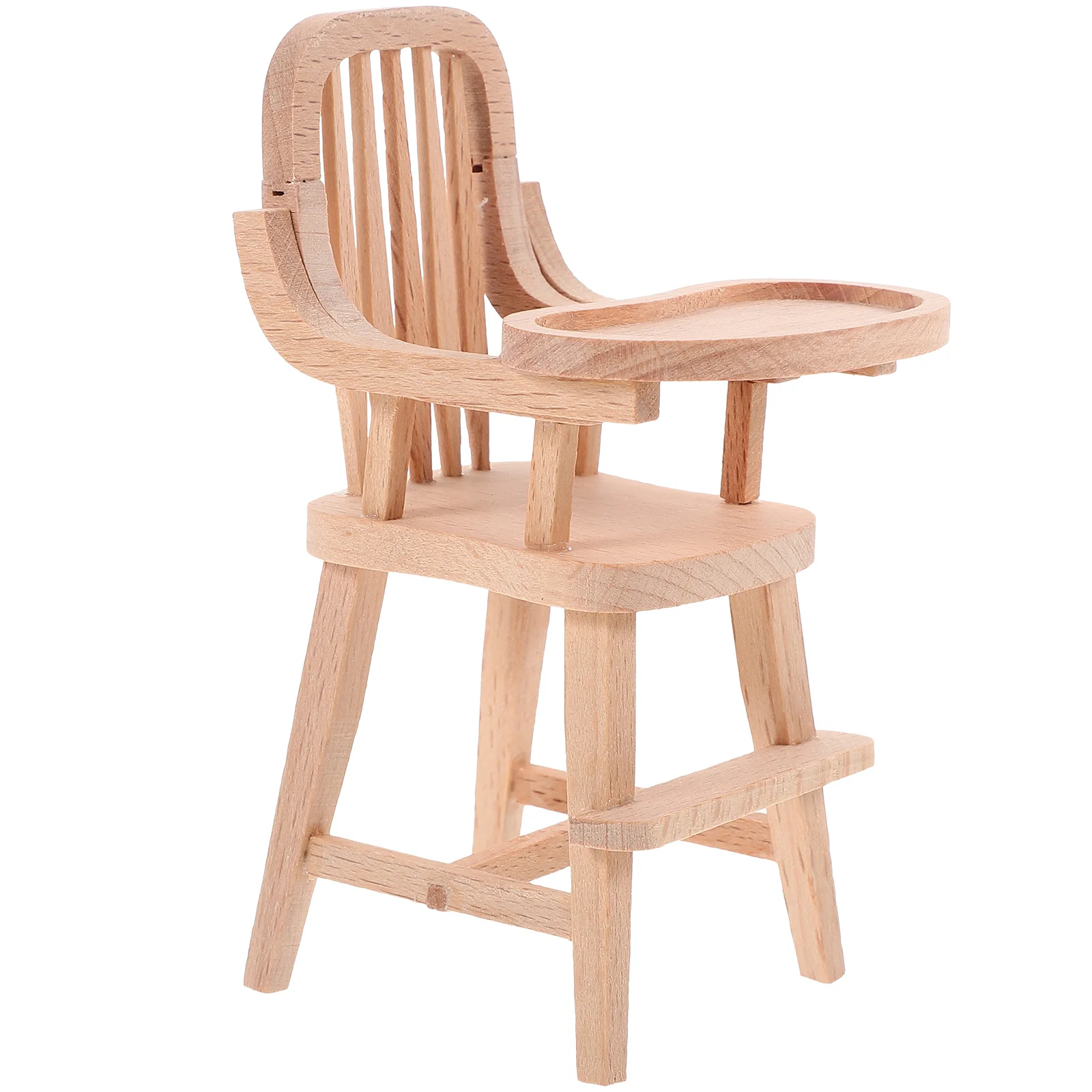 

House Furniture Miniature Chair Model Accessories Highchair Ornament Child