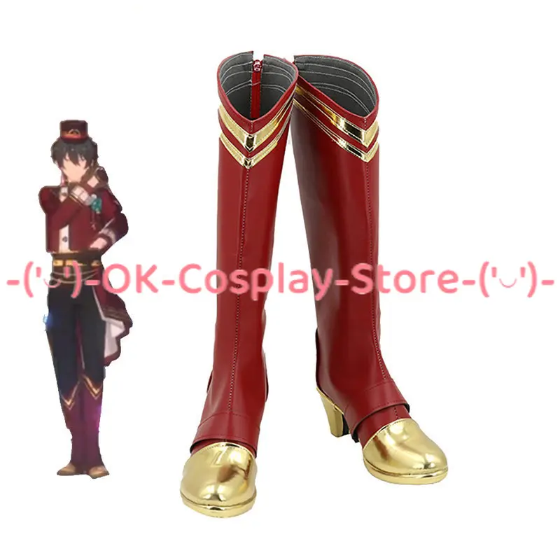 Valkyrie Artistic Partisan Itsuki Shu kagehira mika Cosplay Shoes Game Ensemble Stars Cosplay Boots PU Leather Shoes Custom Made