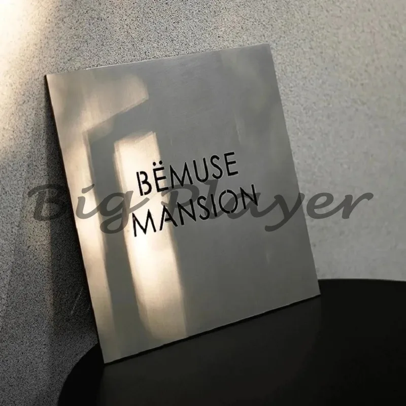 الألومنيوم أرقام المنزل الحديثة تسجيل عنوان الباب الشارع أرقام جوفاء اللوحات في الهواء الطلق اسم لوحة ديكور المنزل