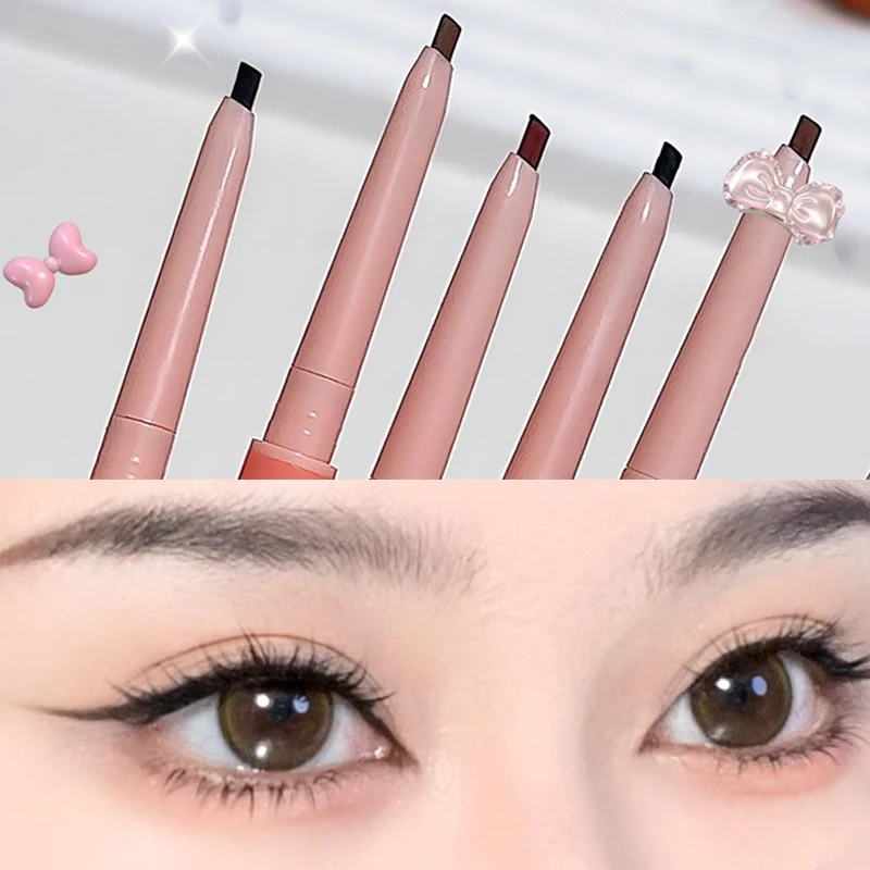 Silky Black Brown Eye Liner Pencil Waterproof Eyeliner Pen Natural Matte Eyeliner Long-lasting Easy To Color Eye Makeup Cosmetic