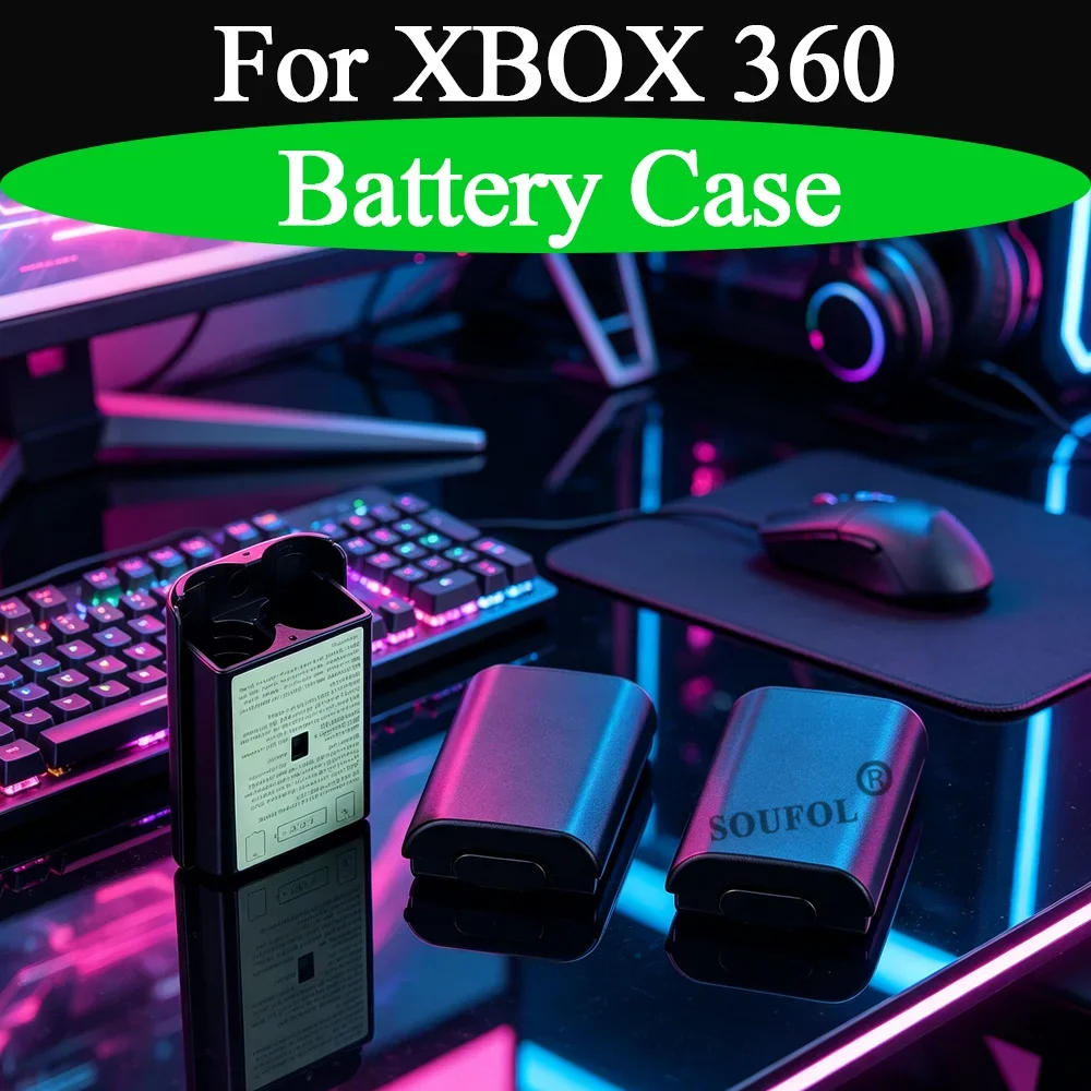 1/5/10/20PCS Durable Battery Case For Xbox360 Controller Black/White AA Battery Cover Shell Replace Repair Part For X360 Access