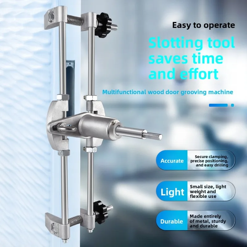 All-round Door Frame Hole Opener Set,Wooden Door Lock Hole Cutter,Lock Installation Drilling Grooving Tool For Door