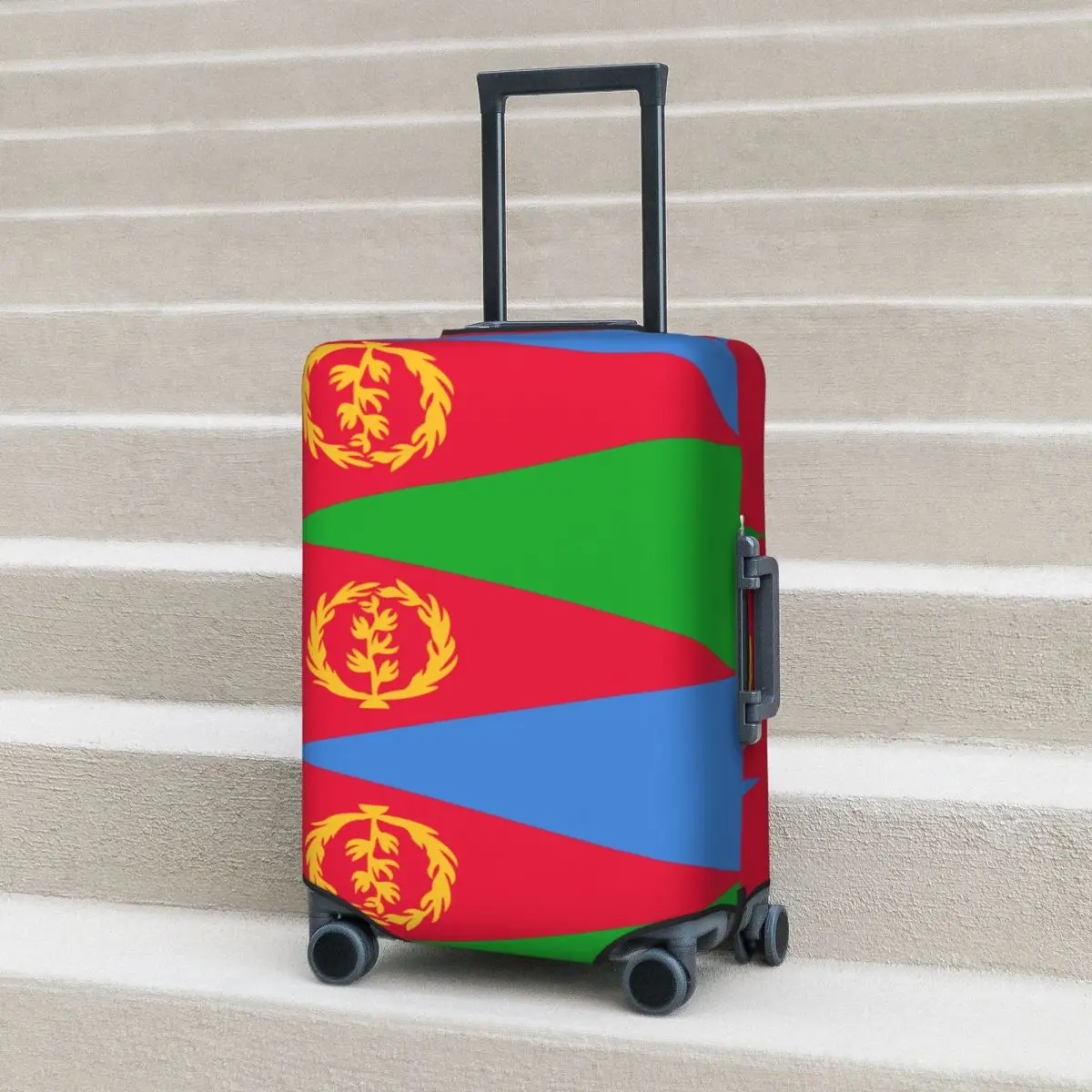 

Eritrea Flag Suitcase Cover Fashion Cruise Trip Holiday Useful Luggage Case Protector