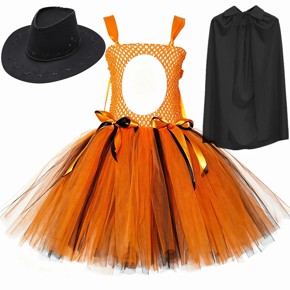 HJTT Pirate Knight Cat Costume Kids Cartoon Kitten Tulle Tutu Dress for Girls Halloween Carnival Party Fancy Dress Up Outfit