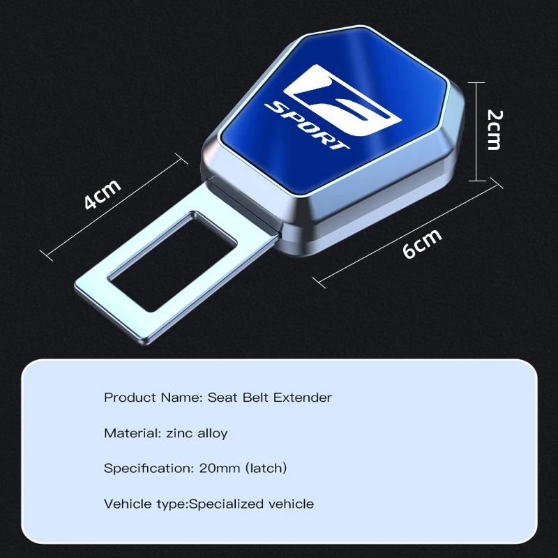 مقعد السيارة قفل أمان مشبك حزام الأمان كليب موسع لكزس F SPORT RX330 IS250 Ct200h ES300h RX350 IS300h NX300h RX400h ES350