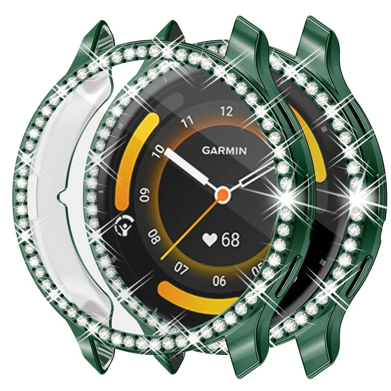 Bling TPU Case For Garmin Venu 3 Samrt Watch Strap Diamond Crystal Venu3s Soft Bumper Protective Cover Screen Protector Band