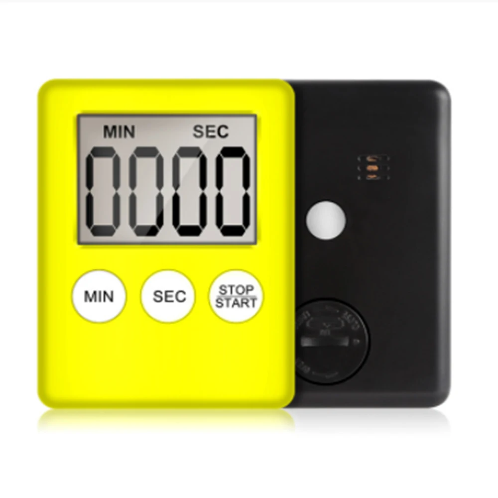 Il Timer da cucina digitale ultrasottile con Display LCD posteriore magnetico può visualizzare gli accessori per il promemoria del conto alla rovescia dei minuti