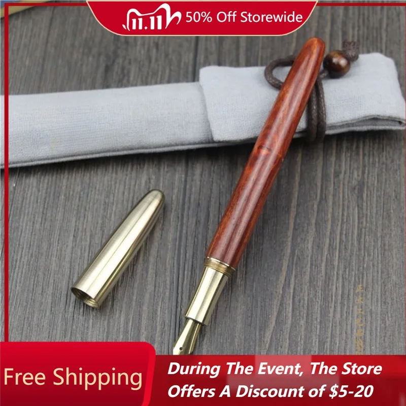 

Деревянные перьевые ручки ручной работы, высокое качество, чернильная ручка с наконечником F 0,5, школьная ручка без зажима, роскошная коллекция деревянных ручек, подарок для письма