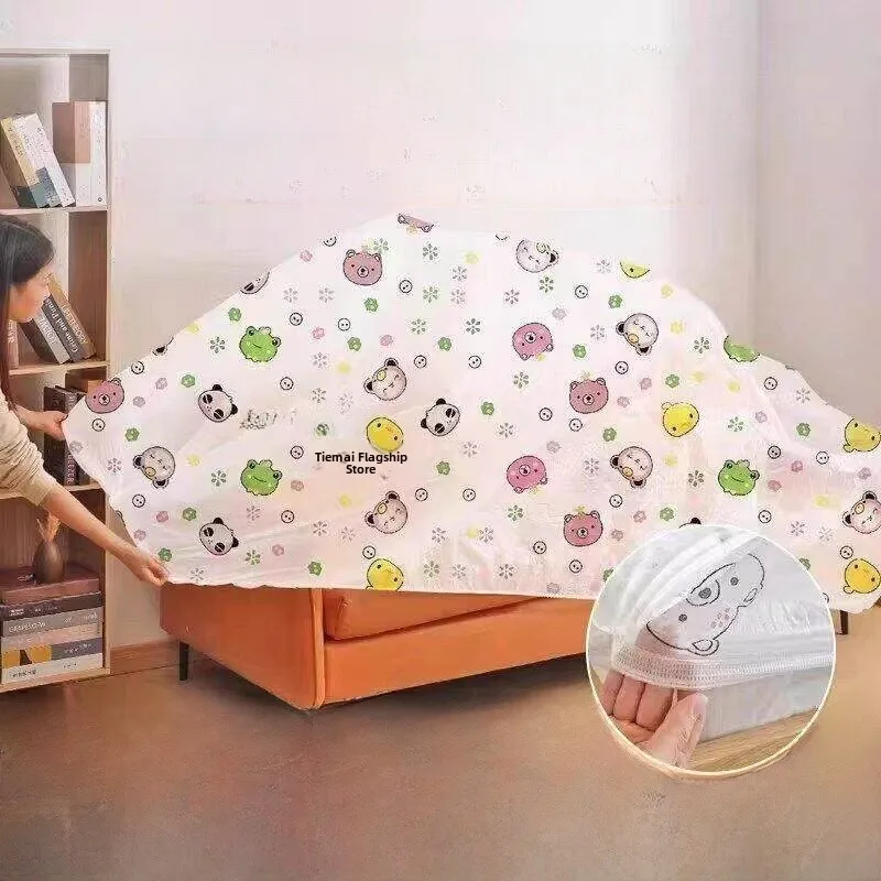 

Dustproof Furniture Cover Full Cover Printed Sofa Elastic Non-Woven Fabric Dust Protection Shield Home Decor Accessories