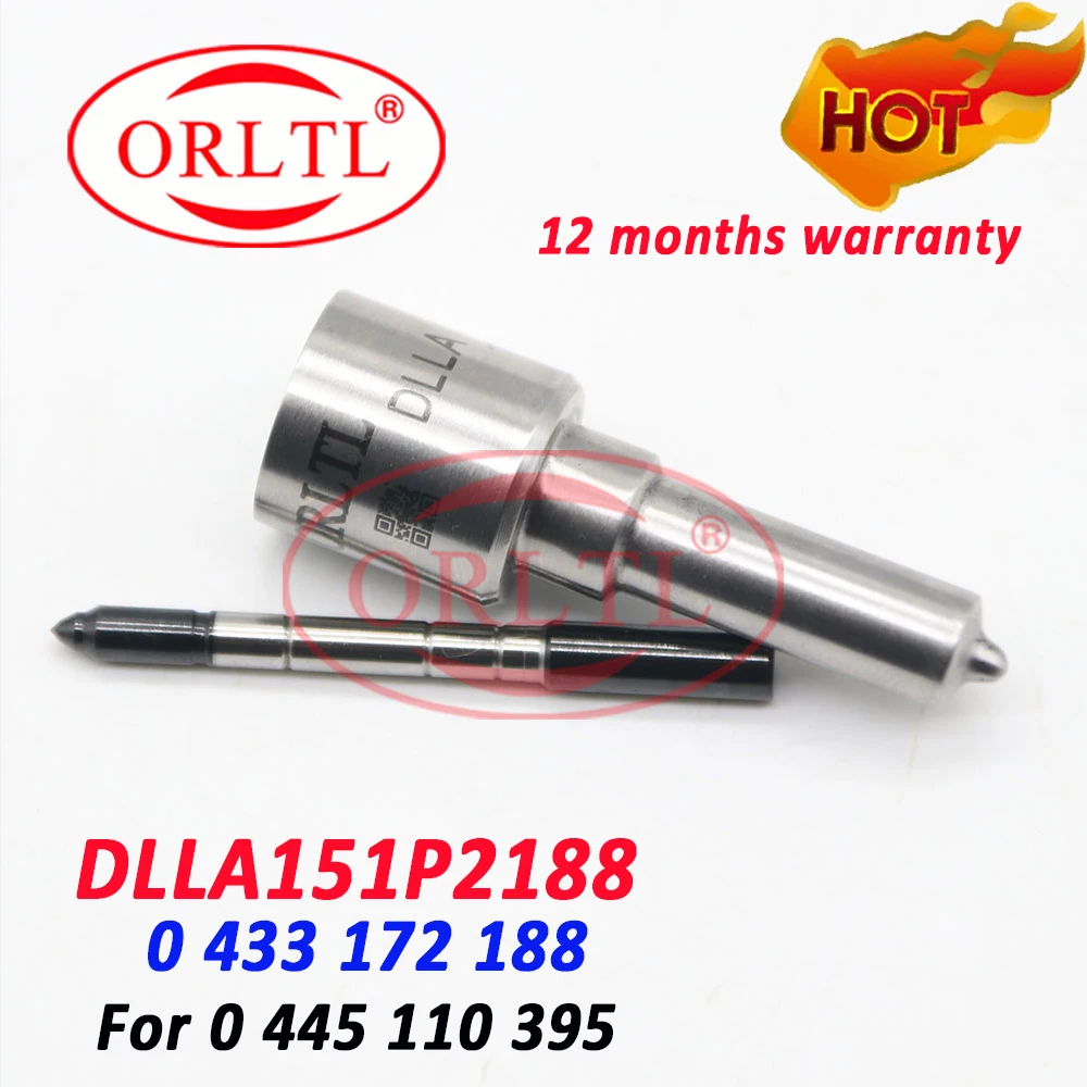 DLLA151P2188 0433172037 Diesel common rail injection nozzle DLLA 151 P 2188 original fuel oil spray nozzle for F0445110395