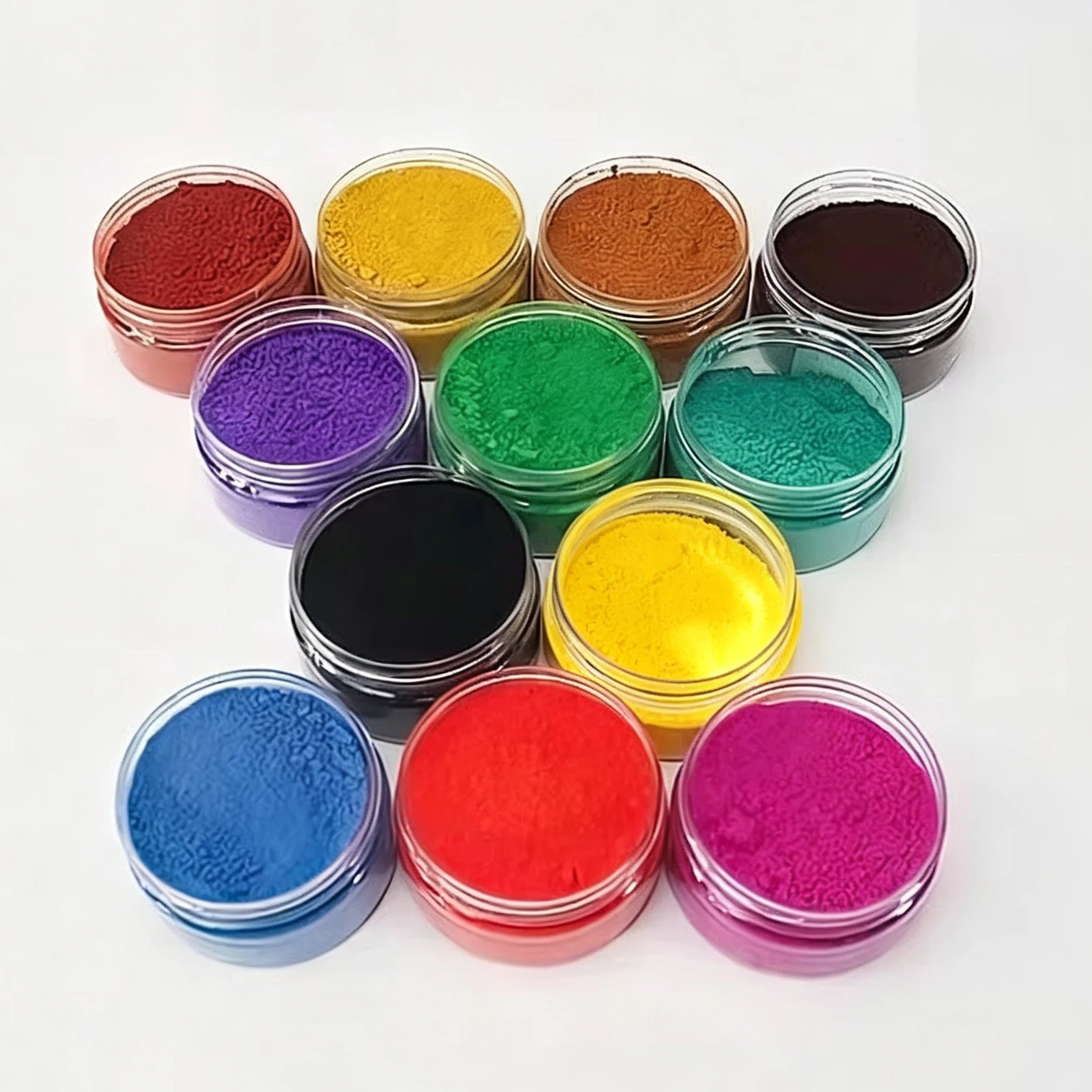 12*50ml Inorganic Iron Oxide Pigment for DIY Creative Handmade Color Pigments Cement Gypsum Special Color Powder