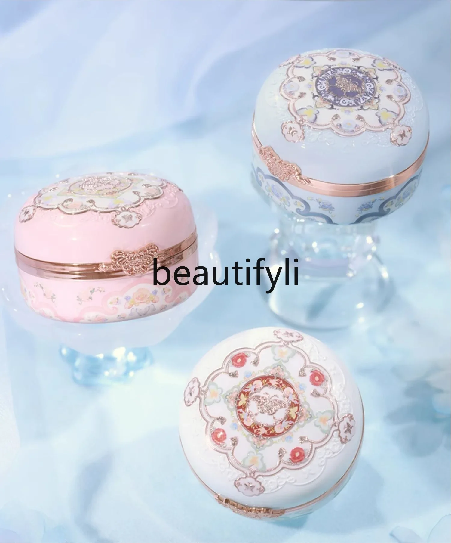 

Butterfly Cloud Shoulder Rouge Box Two-color Blush Brightens Expansion Ambient Color