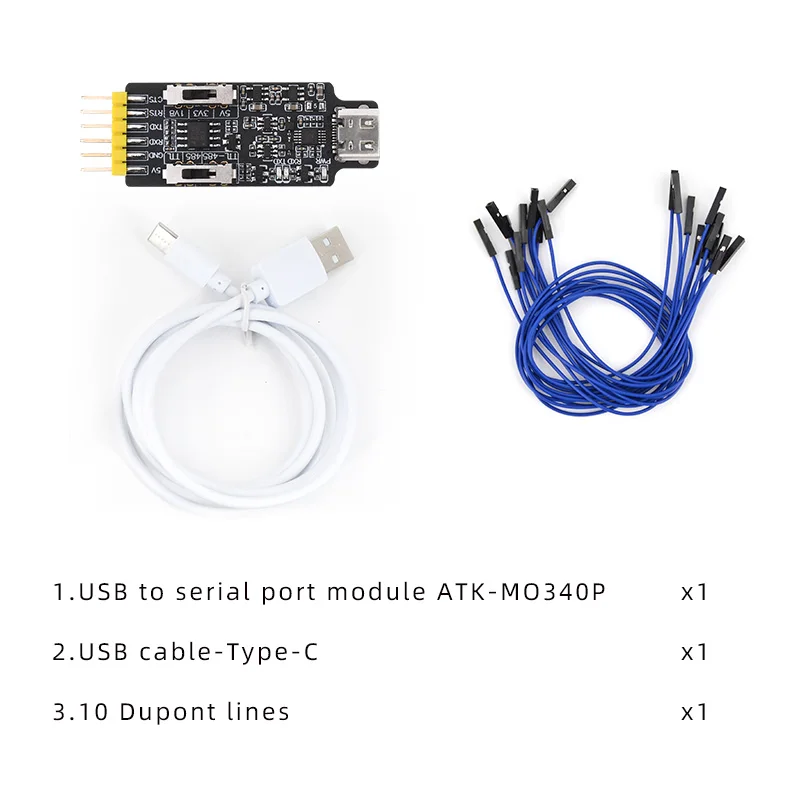 Alientek TYPE-C Usb Naar 485 Seriële Poort Usb Naar Tll Seriële Poort Tll Naar 485 Seriële Poort Module Converter 340p 1.8V 3.3V 5V