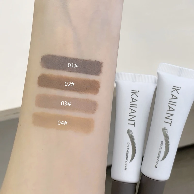 ベルベットミスティ眉毛染色クリーム速乾性防水非汚れ眉毛ティントナチュラル 3D 眉毛メイク初心者のための