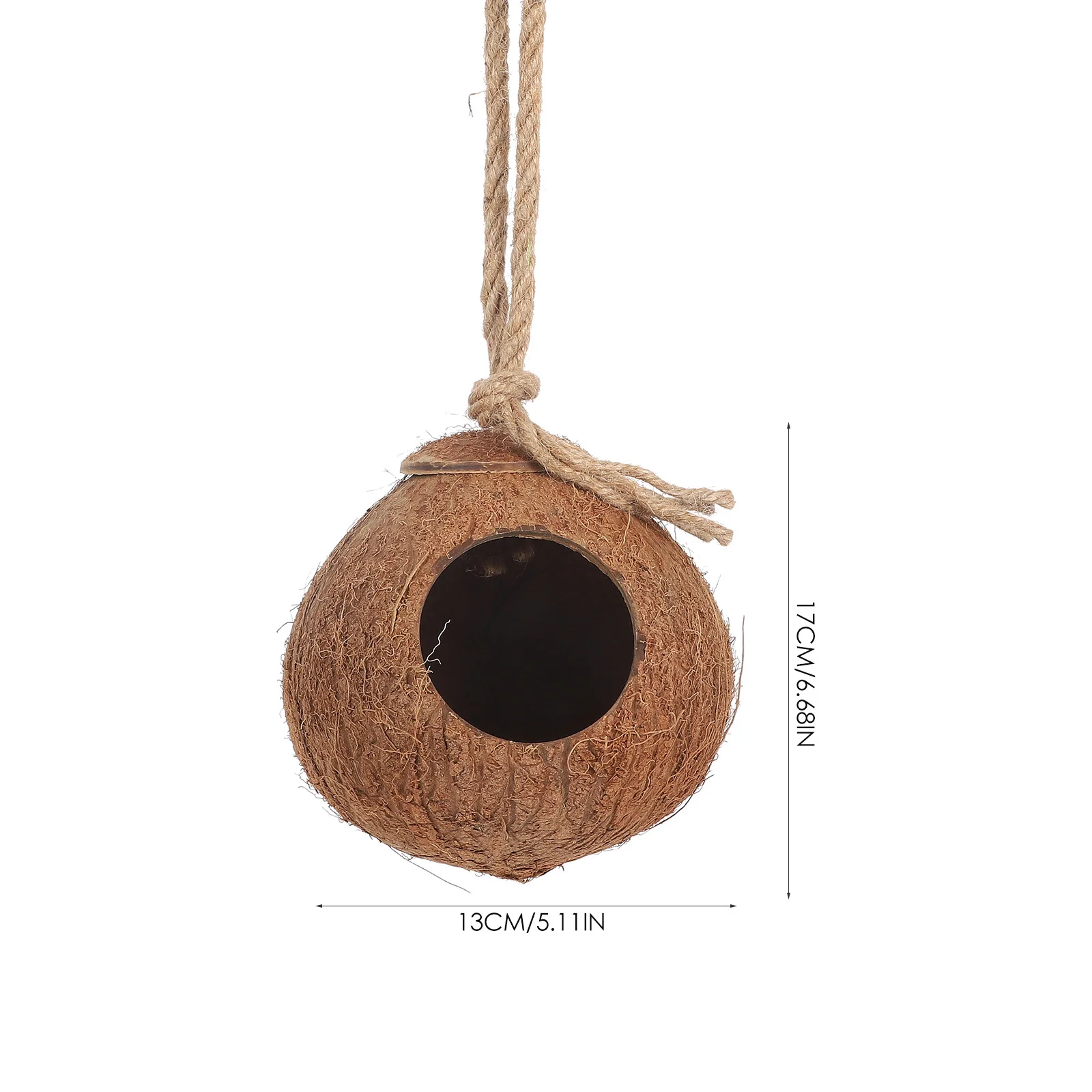 

4Pcs Natural Coconut Shell Pet Nest Hanging Reptile Living House Fine Craftsmanship Small Pet Comfortable Sleeping Environment