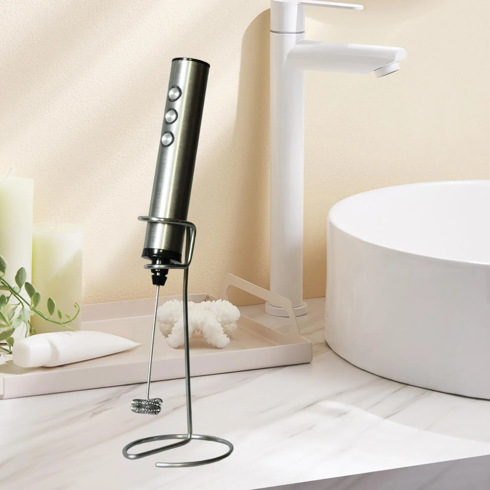 Supporto per frullino per le uova in metallo supporto per montalatte supporto per montalatte supporto per frullino per le uova per la cucina di casa forniture per ristoranti