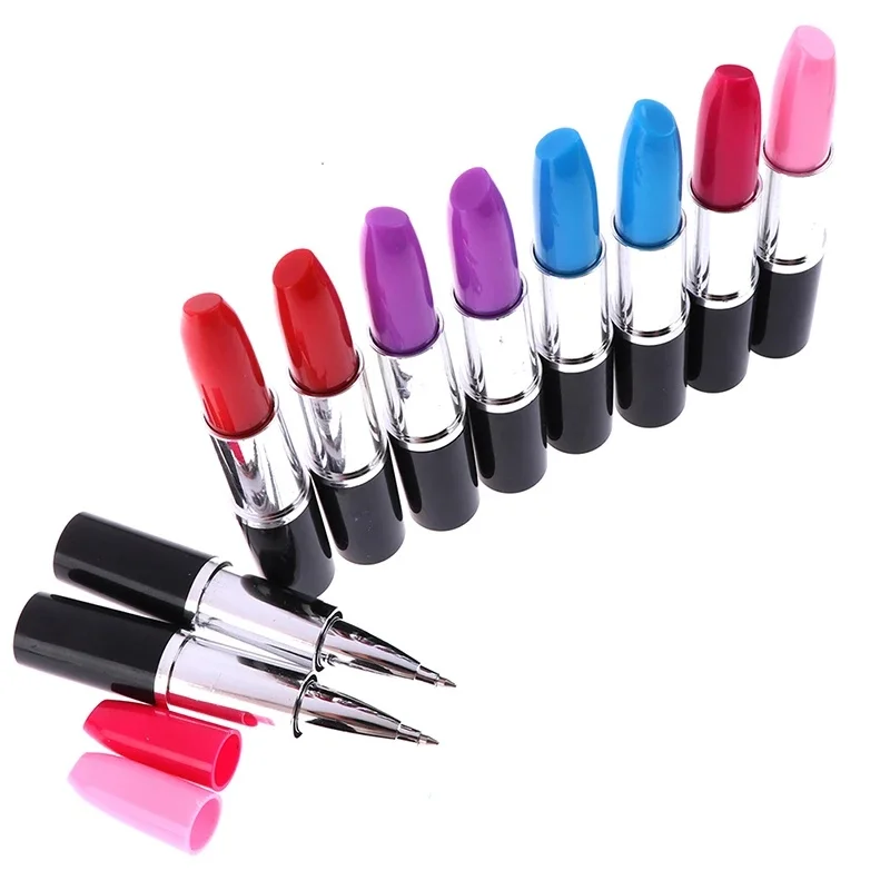 

15Pcs Lipstick Shape Mini Ballpoint Pens Novelty Lipstick Ballpoint Pens for Students for Women Girls Teacher Party Favors