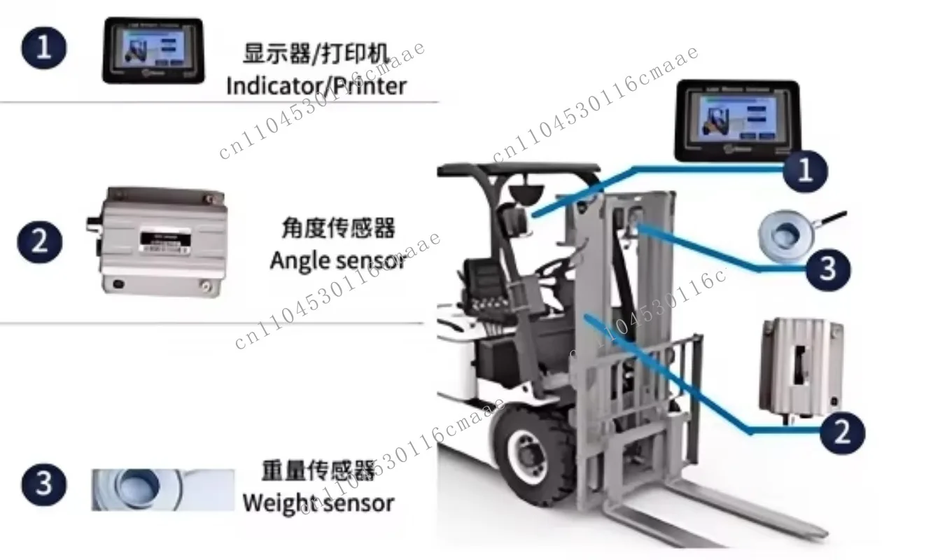Construction machinery parts warehouse equipment 3T forklift load torque display load torque indicator