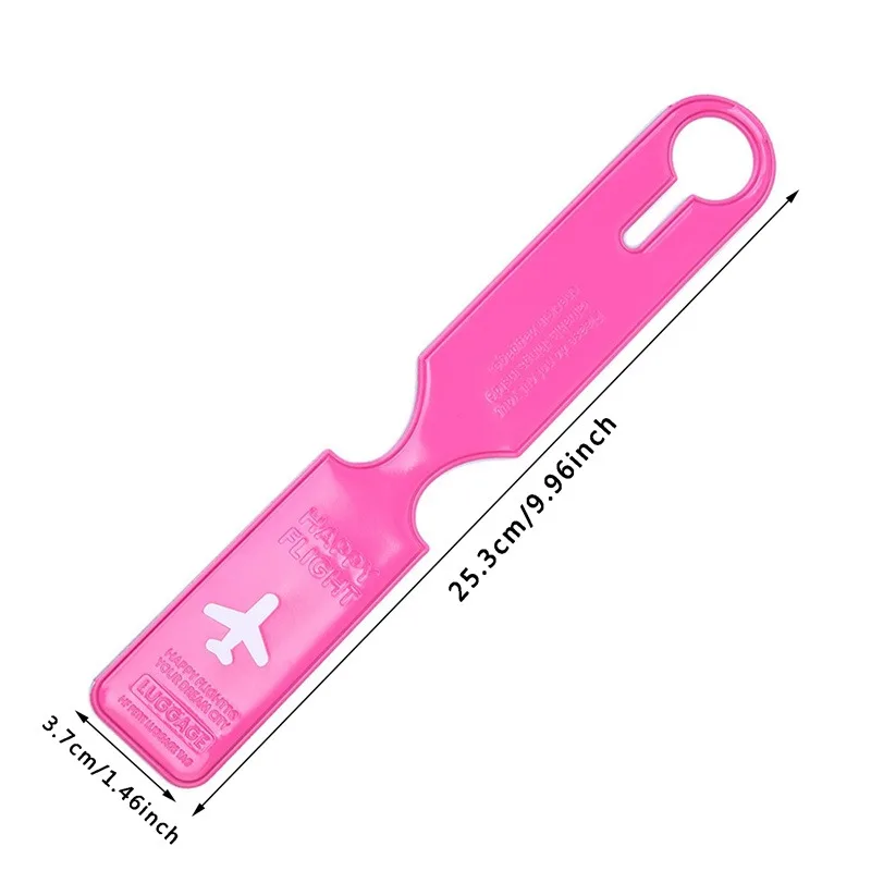 ID Name Address Identification Tag Cute Luggage Tag With Luggage Luggage Tag Airplane PVC Accessories