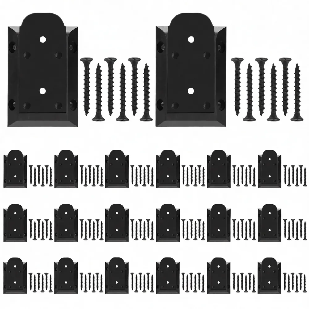 Wood Post Fixing Anchor Base Bracket For 2x4 Lumber Fence Support Heavy Duty Nylon Stake Holder Garden Yard Construction
