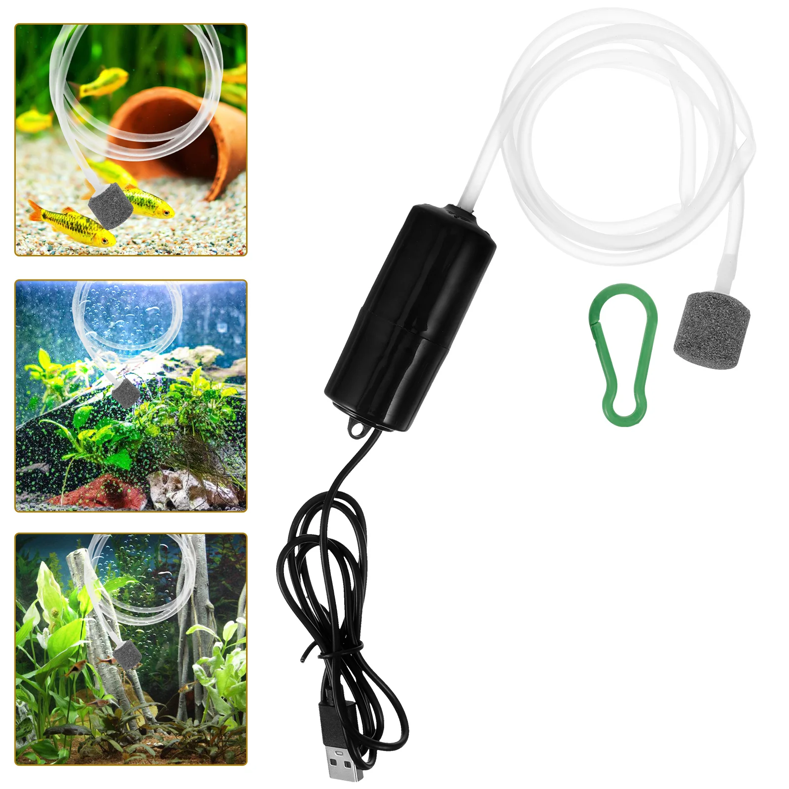 Oxygen Pump Oxygenation Small Water Bubble Fish Tank USB Bubbler For Plastic Quiet
