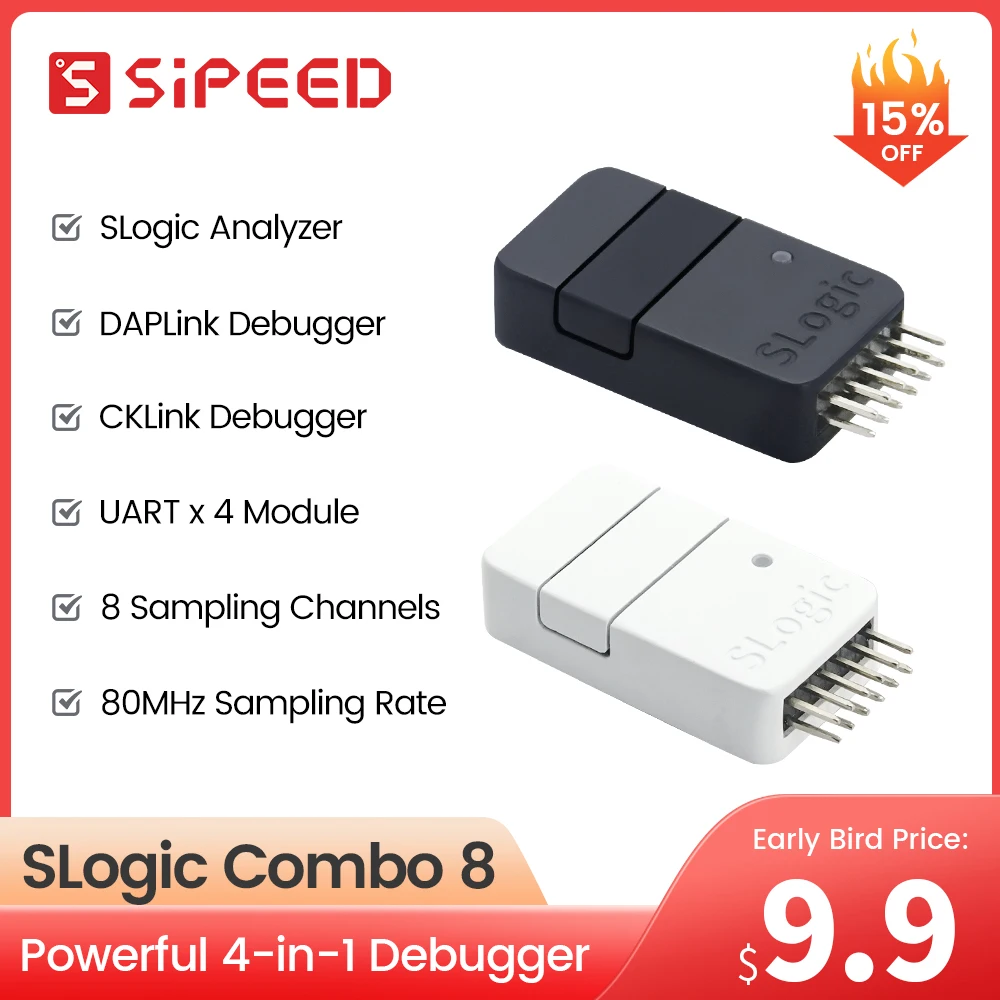 Sipeed SLogic 콤보 8 로직 분석기, DAPLink CKLink 디버거 도구