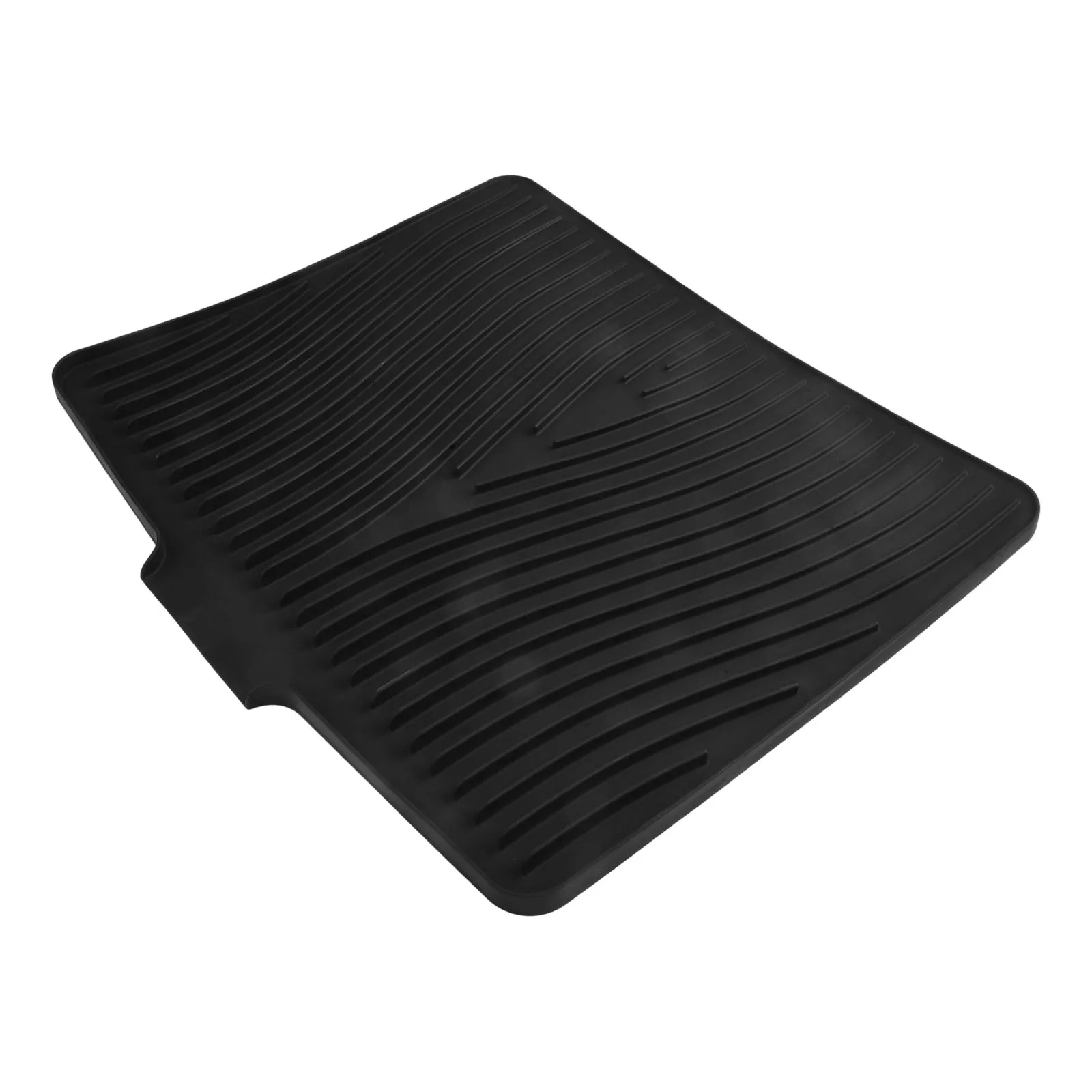 Non Slip For Kitchen Drying Pad Silicone Drain Mat with Innovative Design for Quick Water Drainage and Space Saving