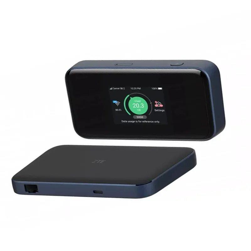 Imagem -03 - Original Zte 5g Roteador Portátil Wifi Mu5002 Sub6 5g Wifi Móvel 1800 Mbps Cat22 Hotspot Móvel 5g Roteador com Slot para Cartão Sim Novo