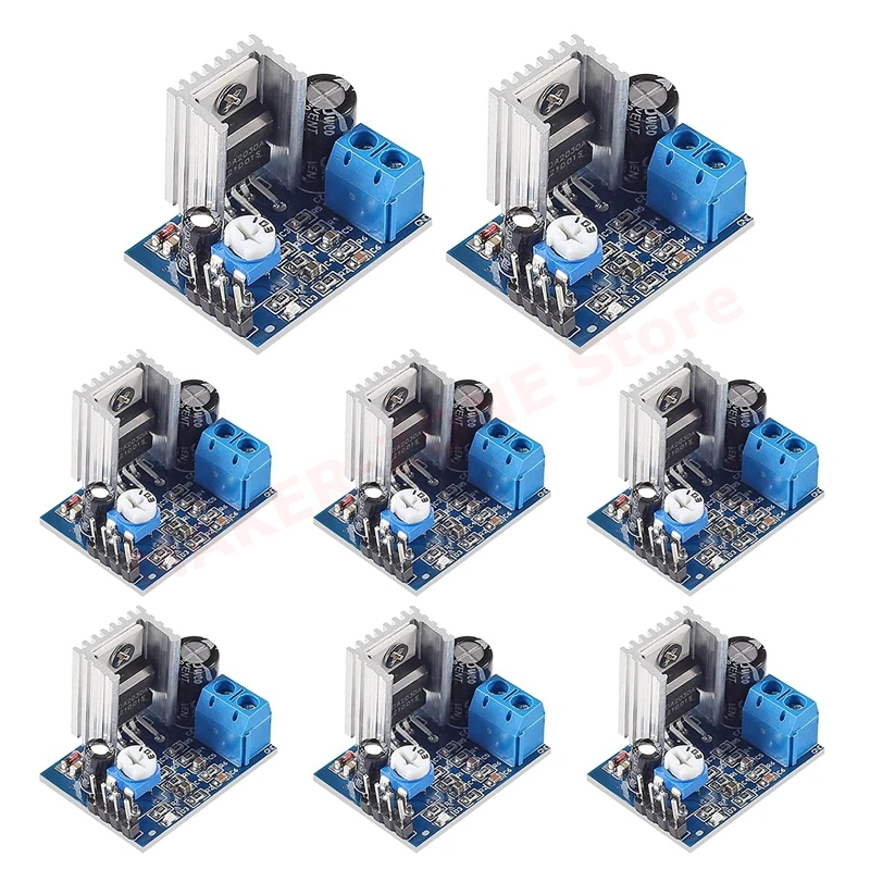 8Pcs TDA2030A Audio Amplifier Module Power Amplifier Board AMP TDA2030 6-12V 18W Audio Amplifier for DC Power Supply DIY