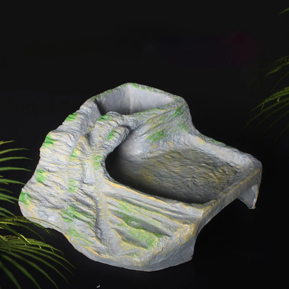 

Lizard Climbing Hideout Reptile Rest Platform Resin Craft Tortoise Platform Realistic Shape Exquisite Workmanship Pet Play