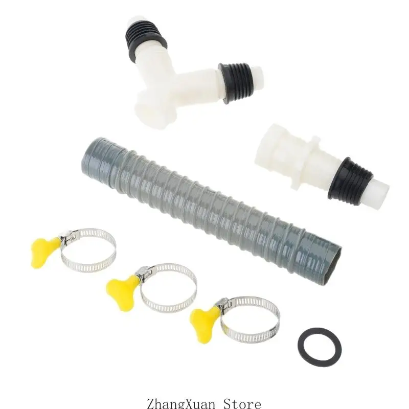 Plastic Y Drain Pipe Connector Washing Machine Drain Pipe Fitting For Multiple Appliances Easy Installation 3XUF