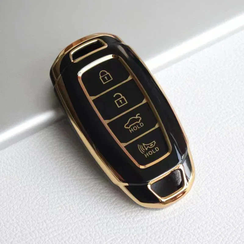 TPU Car Key Fob Case Cover for Hyundai I30 Ix35 KONA Encino Solaris Azera Grandeur Ig Accent Santa Fe Palisade Accessories