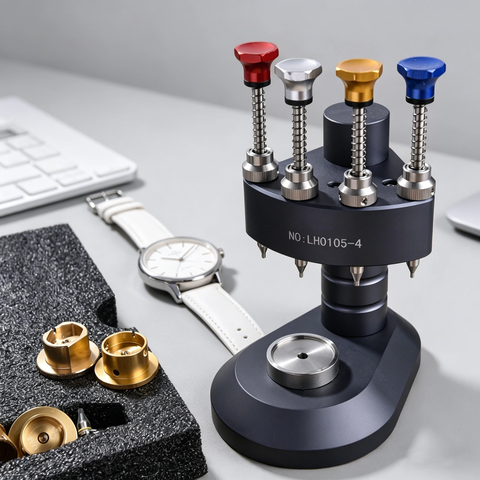 

4 Pins Watch Hands Presser High Precision Steel Watch Needle Installing Setting Fitting Watch Repair Tools & Kits for Watchmaker
