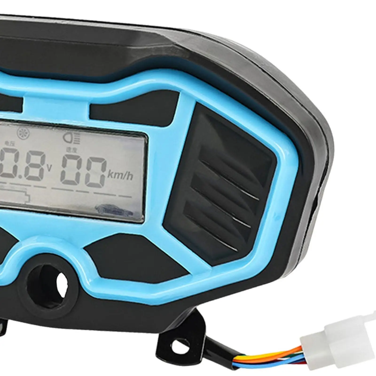 Weather Resistant Digital Odometer Gauge Reliable Dashboard Speedometer Display Replacement for Electric Tricycle 48-72V