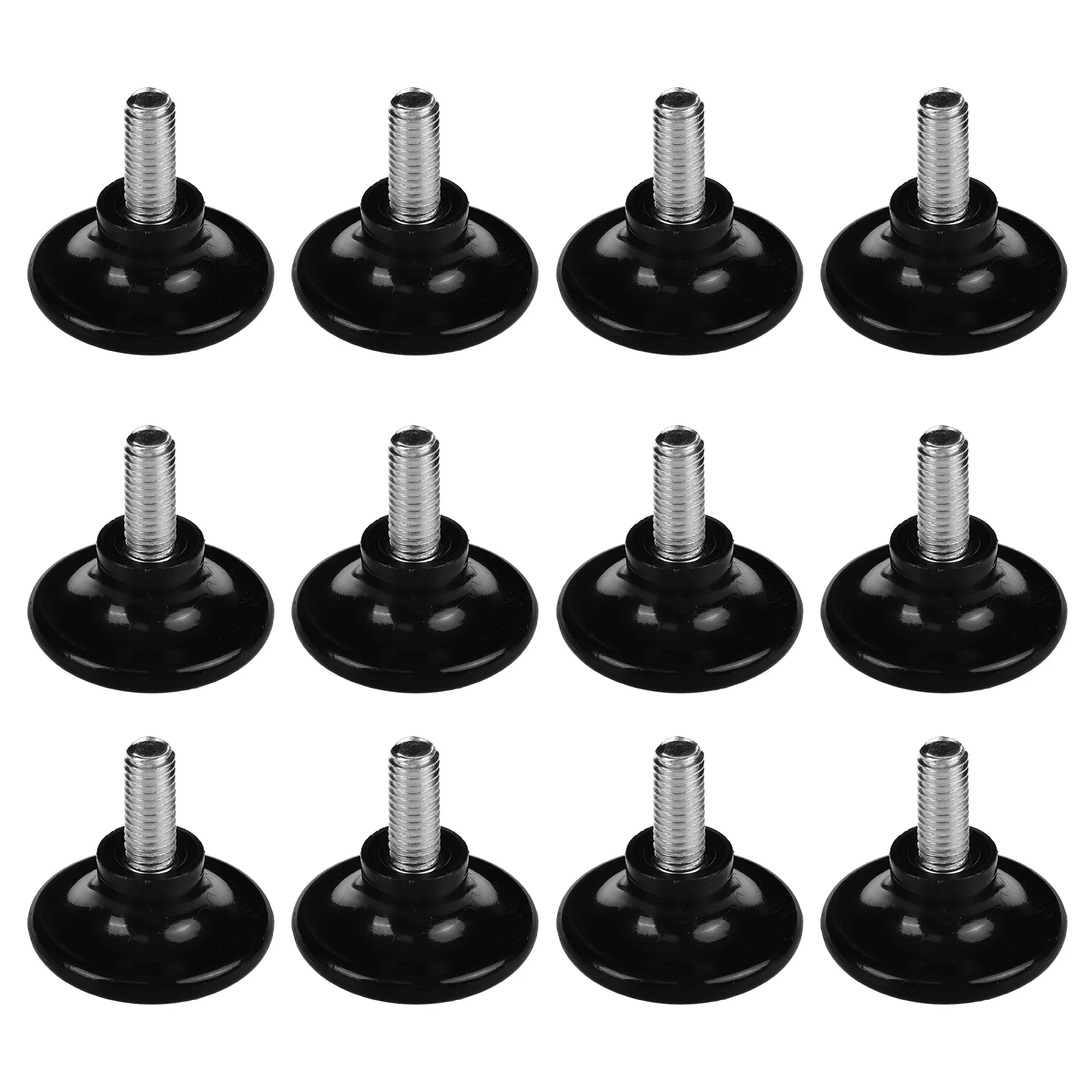 

12pcs Anti Skid Pads For Furniture Heavy Duty Non Slip Feet For Table Chair Machine Rubber Floor Protectors M8 Fastening