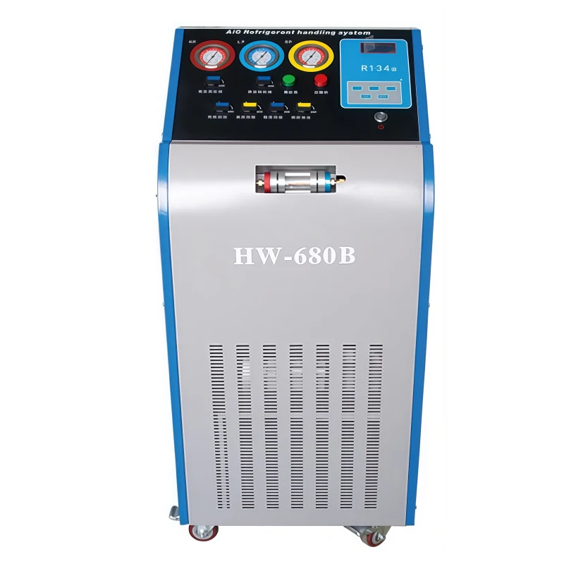 

HW-680B Automotive Air Conditioning Refrigerant Recycling and Filling Machine Air Conditioning Pipe Cleaning Machine