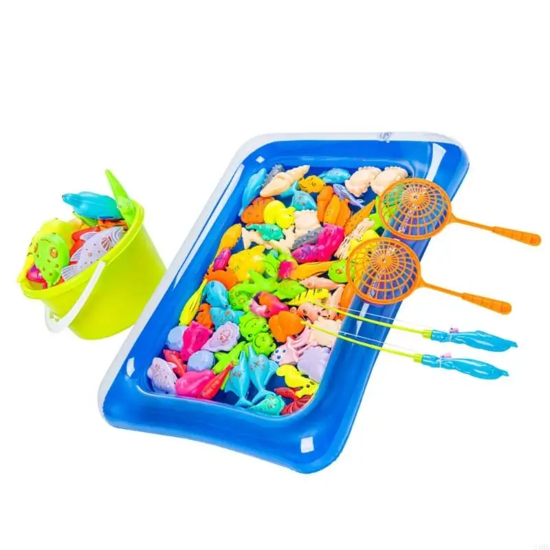 Set giocattoli per vasca da bagno per bambini da 36 pezzi, gioco pesca magnetico, attività apprendimento, giochi in